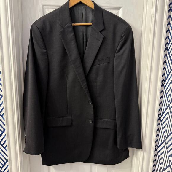 Kenneth Cole Sports Jacket 44R 100% Wool Two Button Notch Lapel - Picture 1 of 8